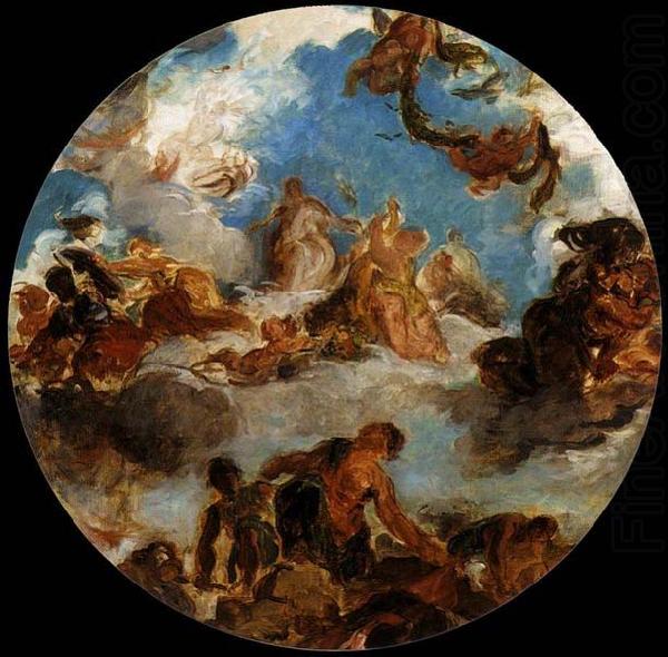 Eugene Delacroix Sketch for Peace Descends to Earth china oil painting image
